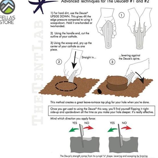 The Deuce #2 Blue - Lightweight Toilet Trowel / Spade