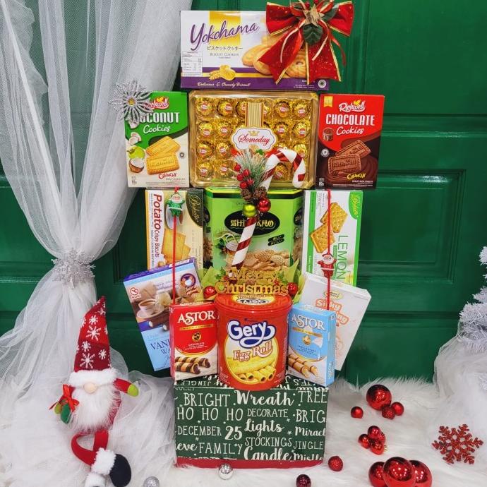 

Terlarisss - Paket Dekorasi Hampers Natal Christmas Parcel Hadiah Kue Kering 413 - Langsung Kirim
