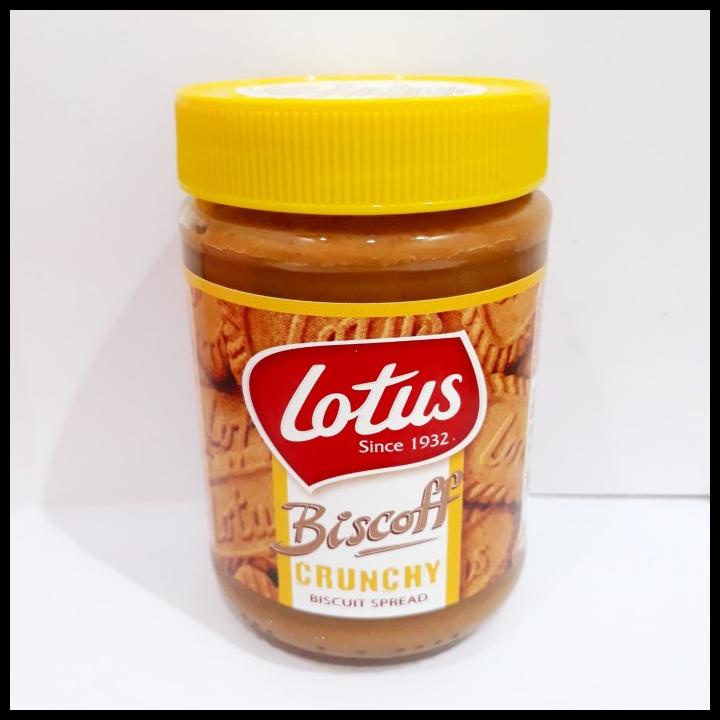 

DISKON LOTUS BISCOFF CRUNCHY BISCUIT SPREAD 380GR / SELAI RASA BISKUIT IMPORT