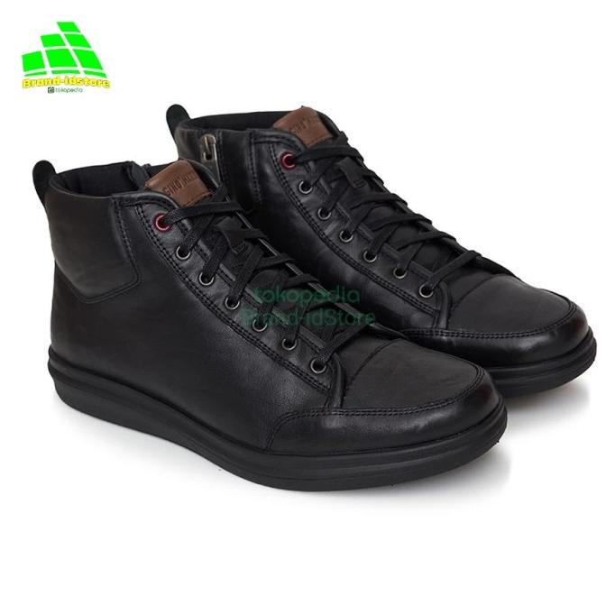 Sale Now Gino Mariani Jawara Sepatu Boots Pria Casual  Original Leather Black Original