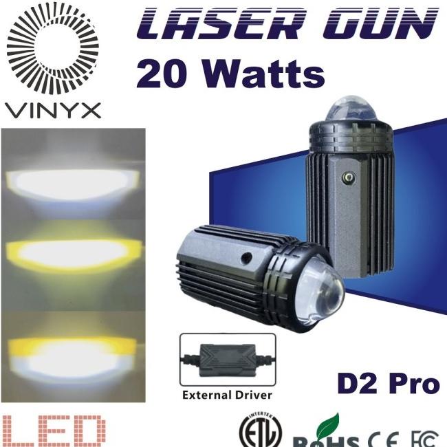 Lampu Sorot Tembak Laser Gun Led Vinyx D2 Pro 20W Motor Mobil Lasergun