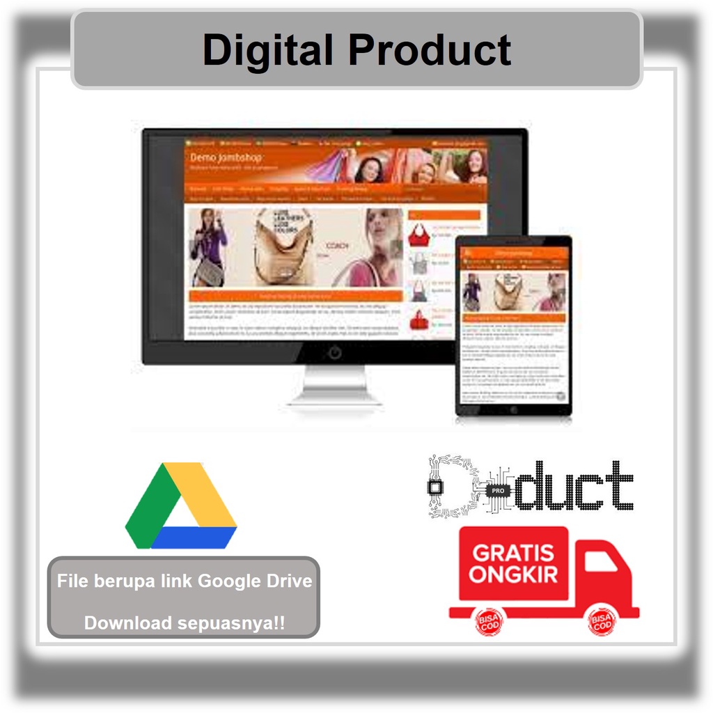 Template Toko Online Blogspot Tanpa Shopping Cart