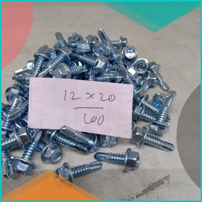 BAUT ROOFING STEEL / BAJA RINGAN 12 X 20 100pcs/bungkus 20JVLZ3 last