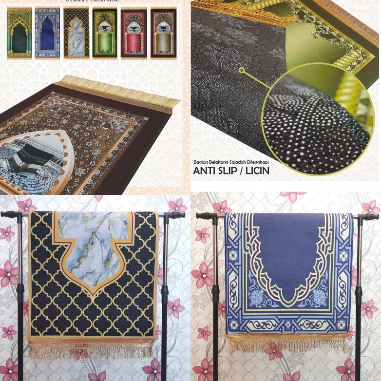 {BISA COD} Sajadah Tebal Premium  Berkualitas  Anti Slip Ukuran 110 x 60cm / Sajadah Bulu Tebal / Pe