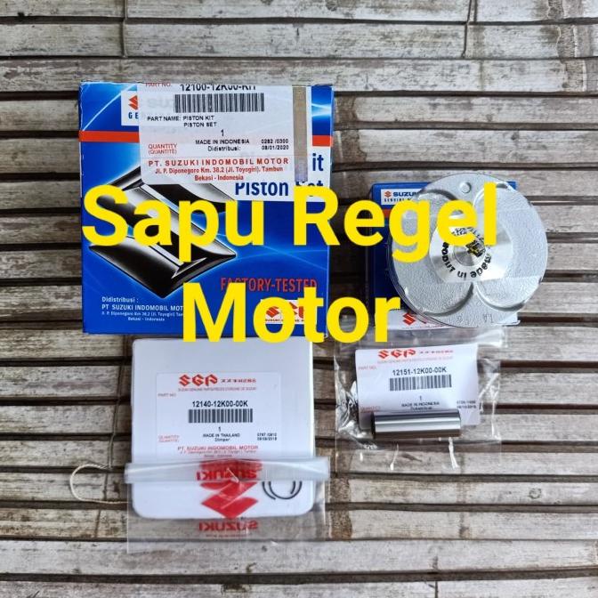 piston kit GSX 150 R dan S os 0 std 12100-12K00-KIT original SGP 20JV