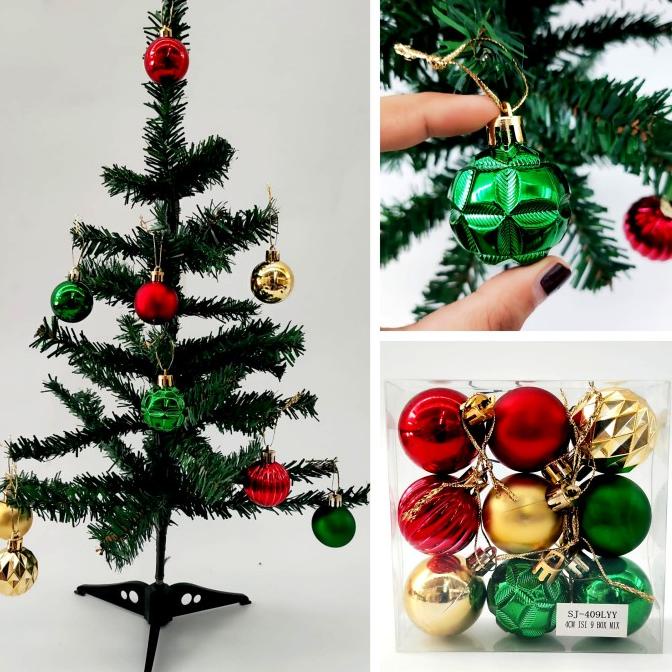 

Bola Natal Isi 9 Bola Diamond Dekor Pohon Ornamen Natal Murah Grosir Pengiriman Cepat