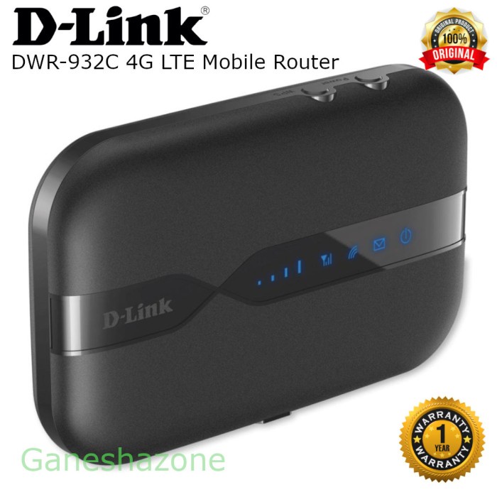 D-Link DWR-932C 4G/LTE Mobile Router / D Link Mifi DWR 932C