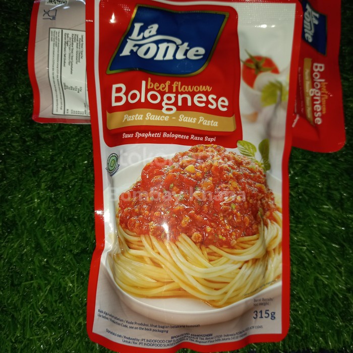 

] Saus Spaghetti bolognese sapi La Fonte 315 gram - Saus Pasta