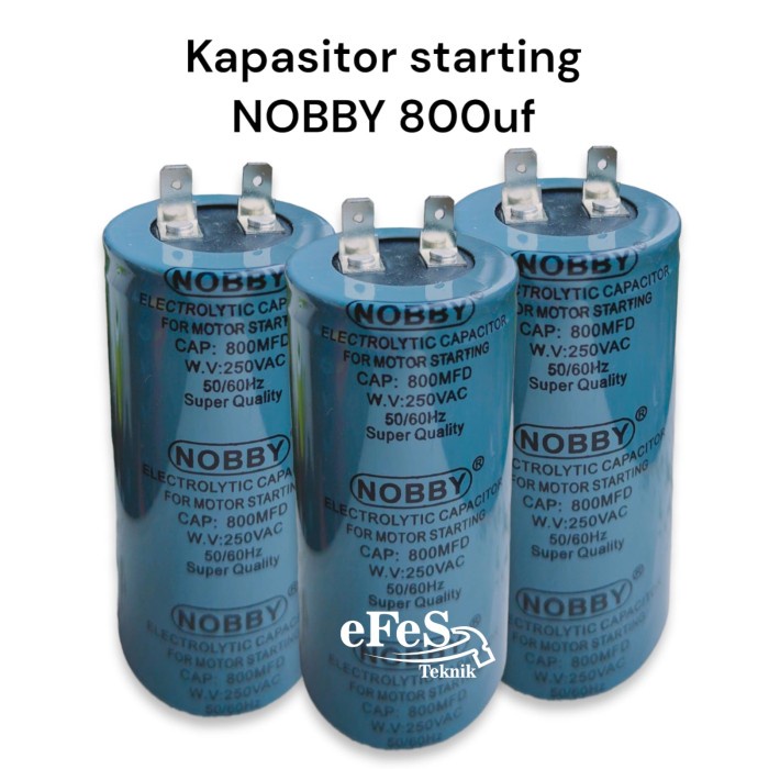 Promo Kapasitor Starting Nobby 800Uf - 250V Capasitor