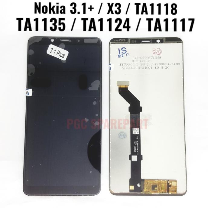 Original OEM LCD Touchscreen Fullset Nokia 3.1 Plus X3 TA1118 3.1+