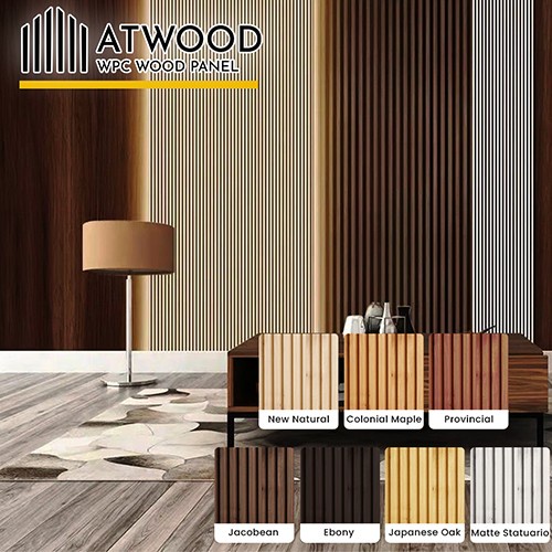 Atwood Panel WPC Dinding - Wall panel Partisi Kayu PVC - Wood panel