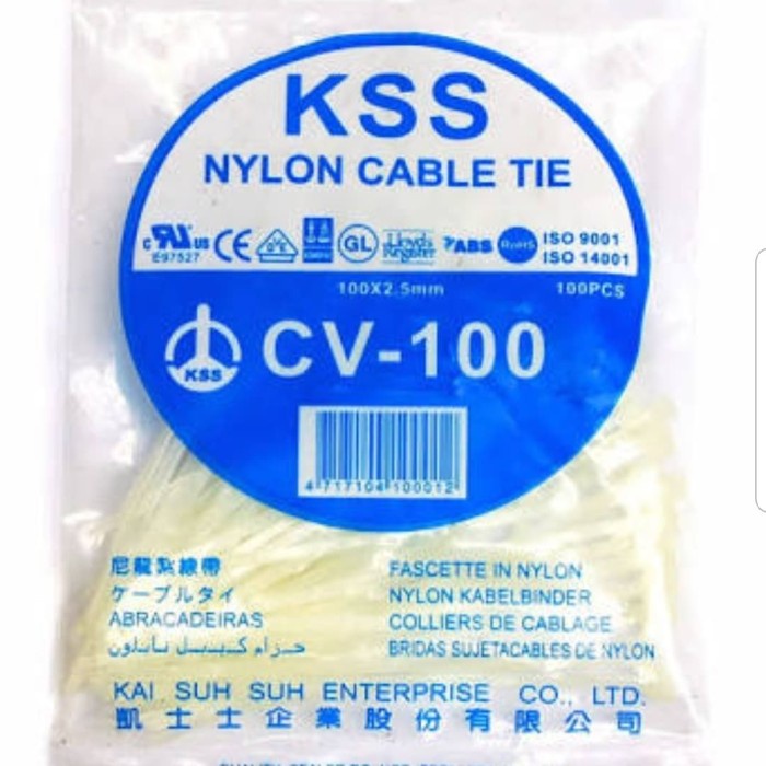 

Cable,kabel ties kss cv-100 putih