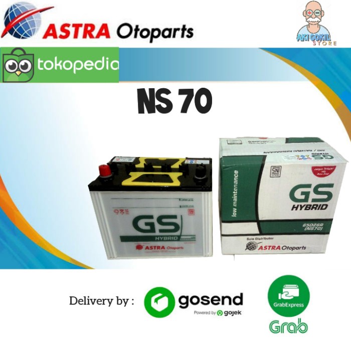 [Ori] Aki Mobil Isuzu Panther Gs Hybrid Ns70 Astra Terbatas