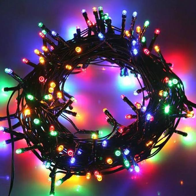 ] Lampu Natal/Lampu Tumblr Full 100 Led 7 warna MS-100
