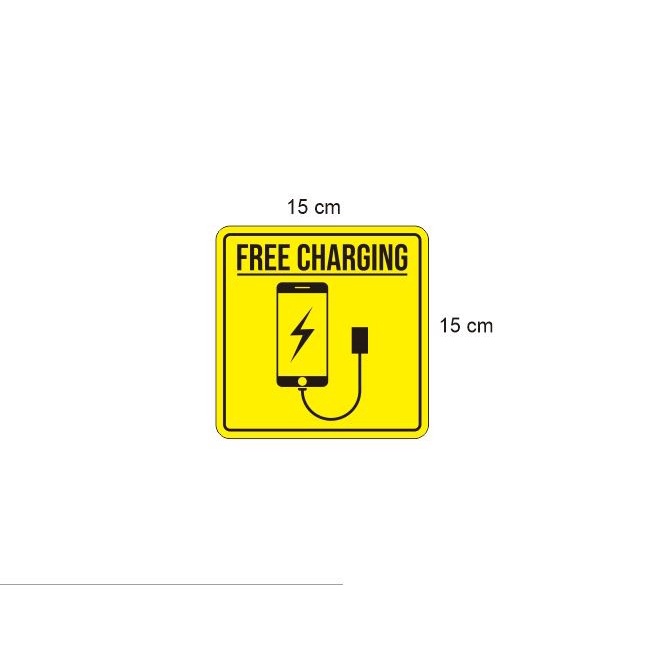 

Terlaris - Stiker Vinyl Free Charging Informasi Tempat Umum Charger Gratis Waitin