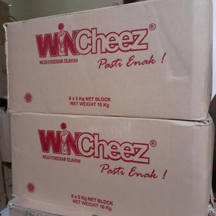 

Keju Wincheez Cheddar 2Kg (Isi 8) Dus - Instant & Sameday