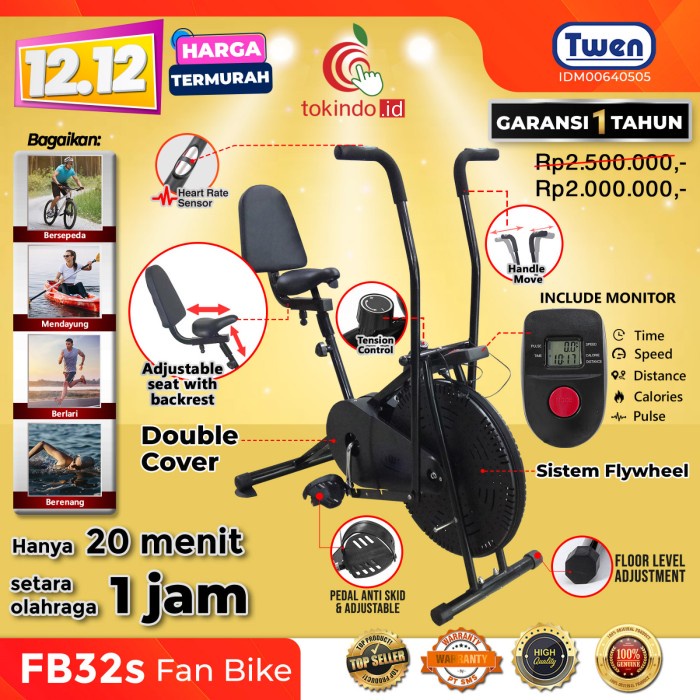 Sepeda Statis Twen Orbitrack Fun Bike FB3 FB31 FB32 FB32S PlatinumBike