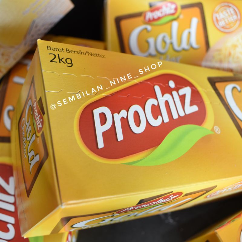 

Keju Prochiz Gold Cheddar Cheese 2 Kg Pro Chiz