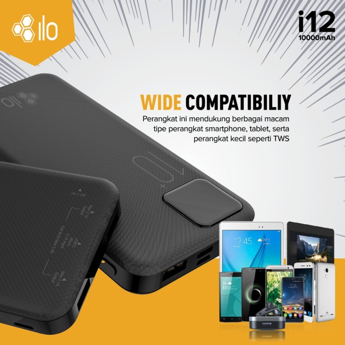 Ilo Power I12 10000Mah Smart Detect Charging - Multi Protection