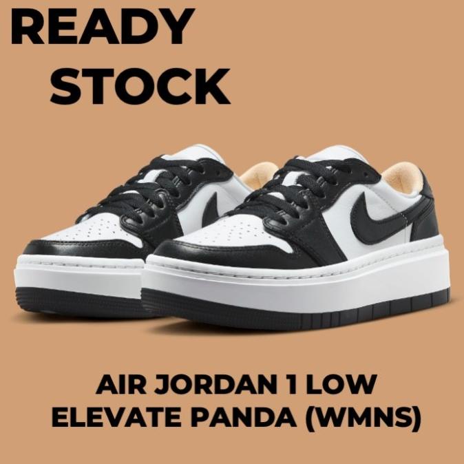 Sneakers Nike Air Jordan 1 Low Elevate Black White Panda (Wmns) Momomshop1