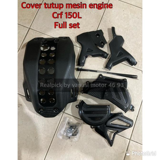 Tutup mesin crf 150l cover mesin crf 150l full set pelindung mesin crf