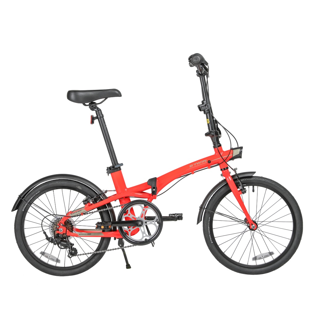 Decathlon BTWIN Sepeda Lipat Tilt 500 ukuran 20 inci - Jingga - 8653937