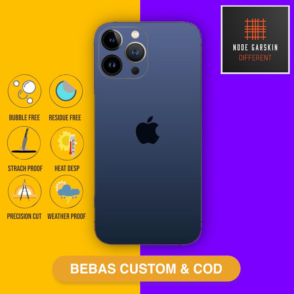 Garskin Skin iphone 13 pro Fullbody Atau Backonly titanium color 3 - Vinyl Protector