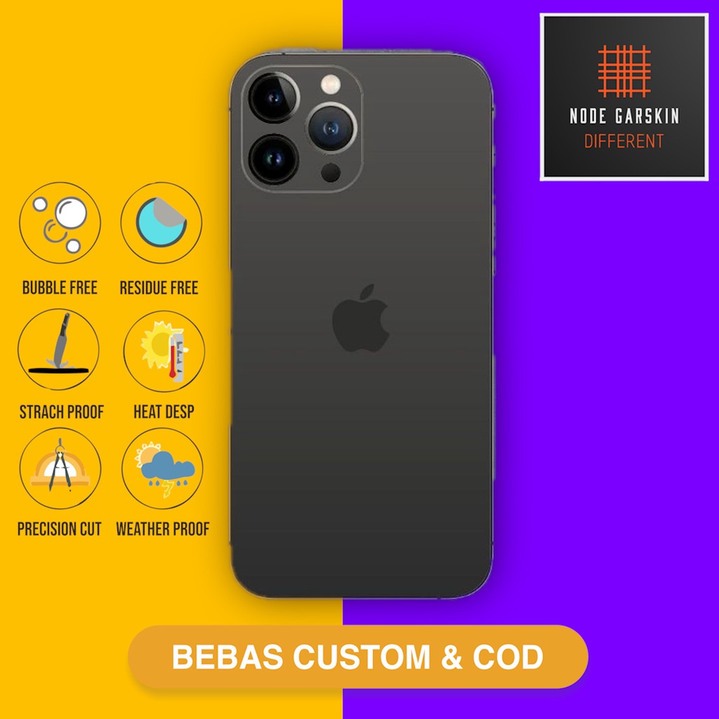 Garskin Skin iphone 13 pro Fullbody Atau Backonly titanium color 4 - Vinyl Protector