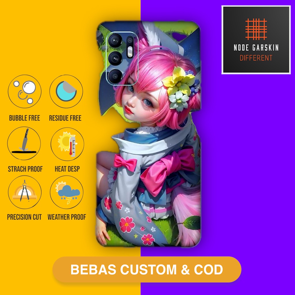 Garskin Skin Oppo Reno 6 4G motif Nana Fullbody Atau Backonly nana  - Vinyl Protector