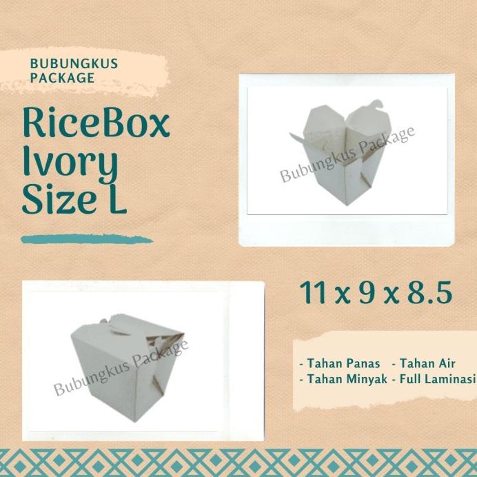 Jgrf*245 Ricebox Polos 50Pcs / Rice Box / Foodpail Kraft / Food Pail / Ricebox