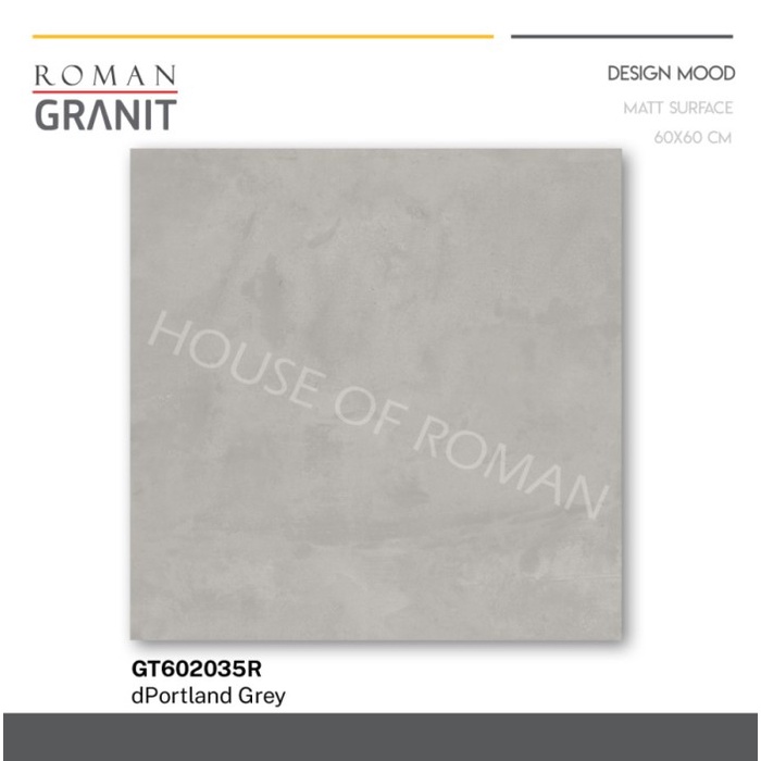 ROMAN GRANIT DPORTLAND GREY MATT 60X60 GT602035R (ROMAN GRANITE)