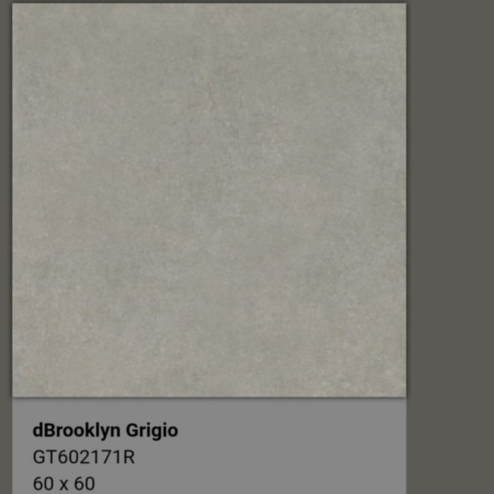 GRANIT ROMAN LANTAI GT602171R DBROOKLYN GRIGIO 60X60