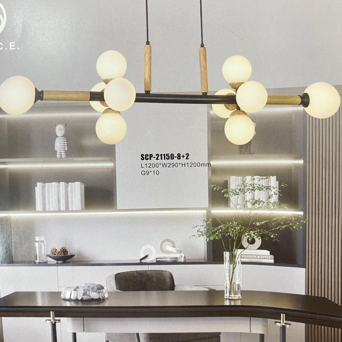 Lampu gantung hias minimalis bola / lampu ruang tamu meja makan 22150 Premium!!