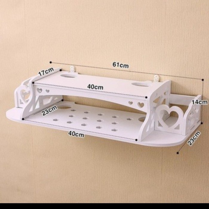 {{{{{{] Rak Gantung Router wifi tempat remote tv dvd ambalan speaker organizer