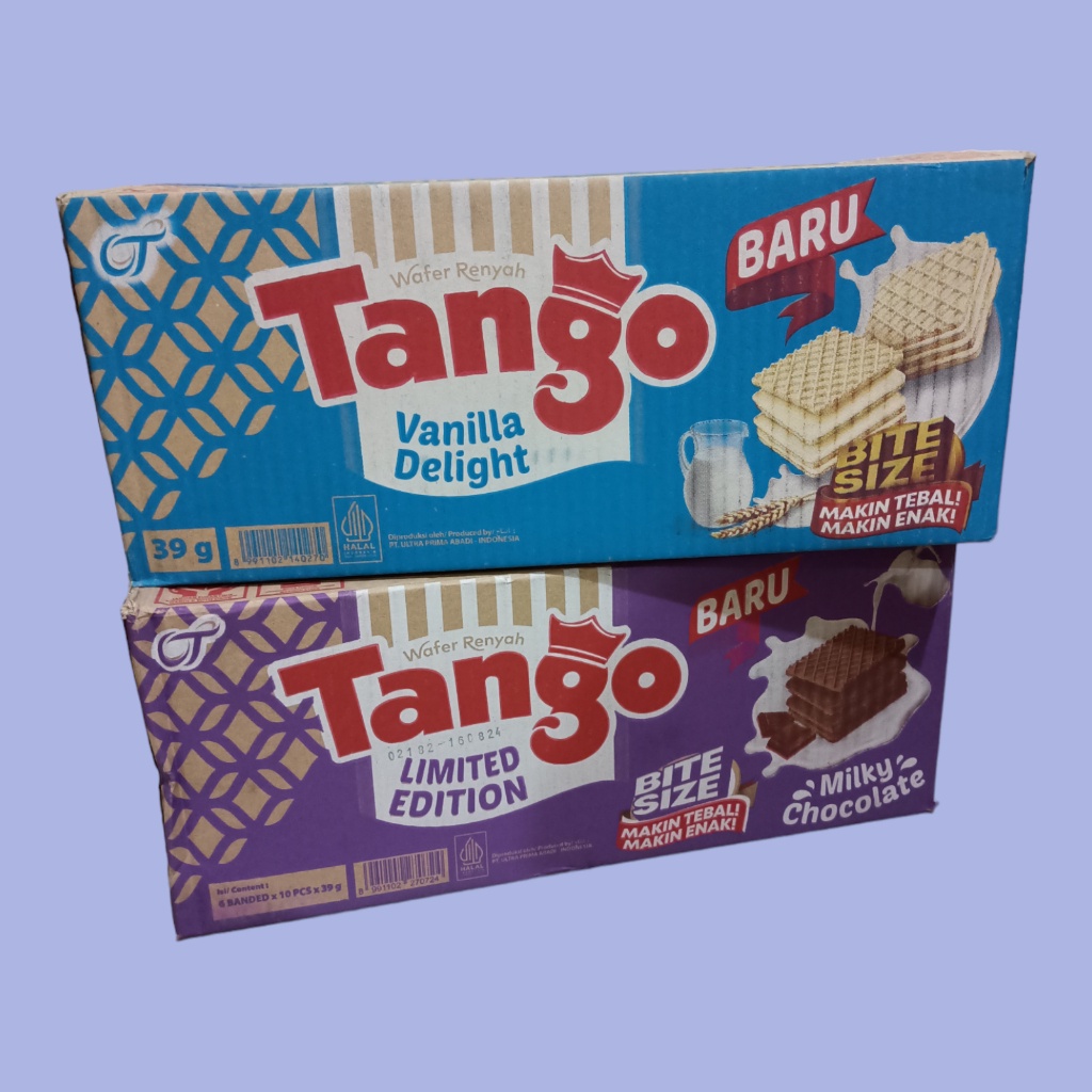 

Tango Wafer Vanila & Lky Coklat 39Gr [60 Pcs/Karton]