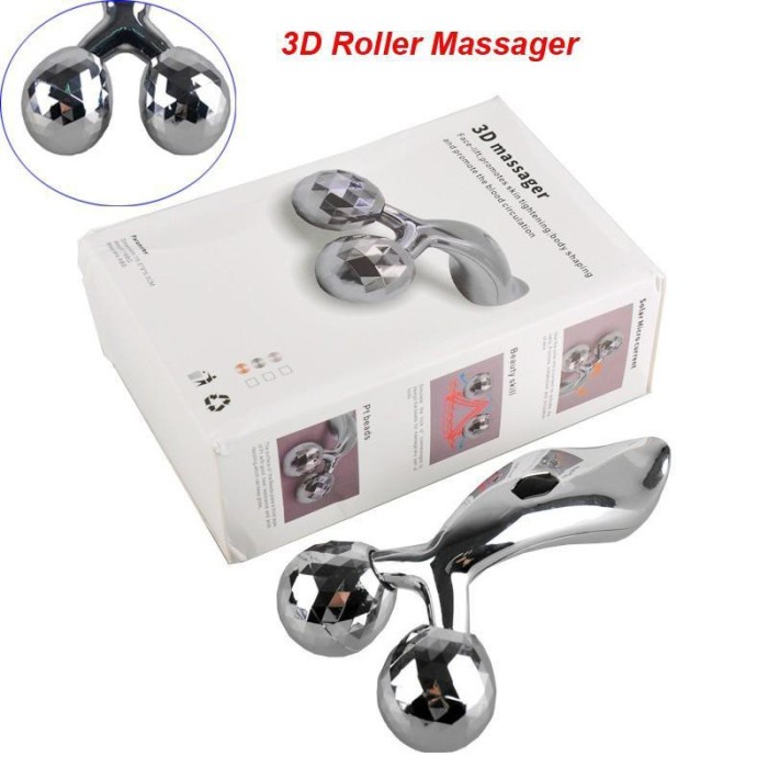 JM- Alat Pijat Wajah Manual 3D Roller Beauty Care Massager Body Care