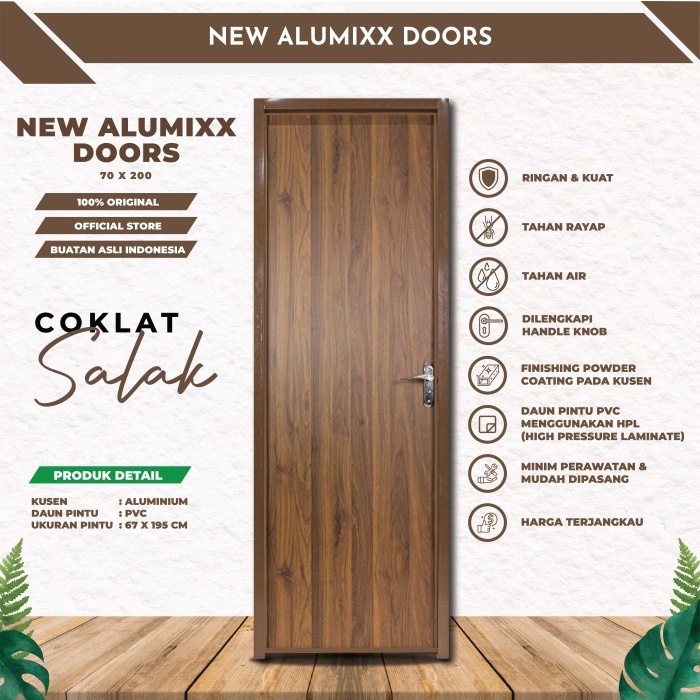 PINTU KAMAR MANDI ALUMINIUM PVC 70X200