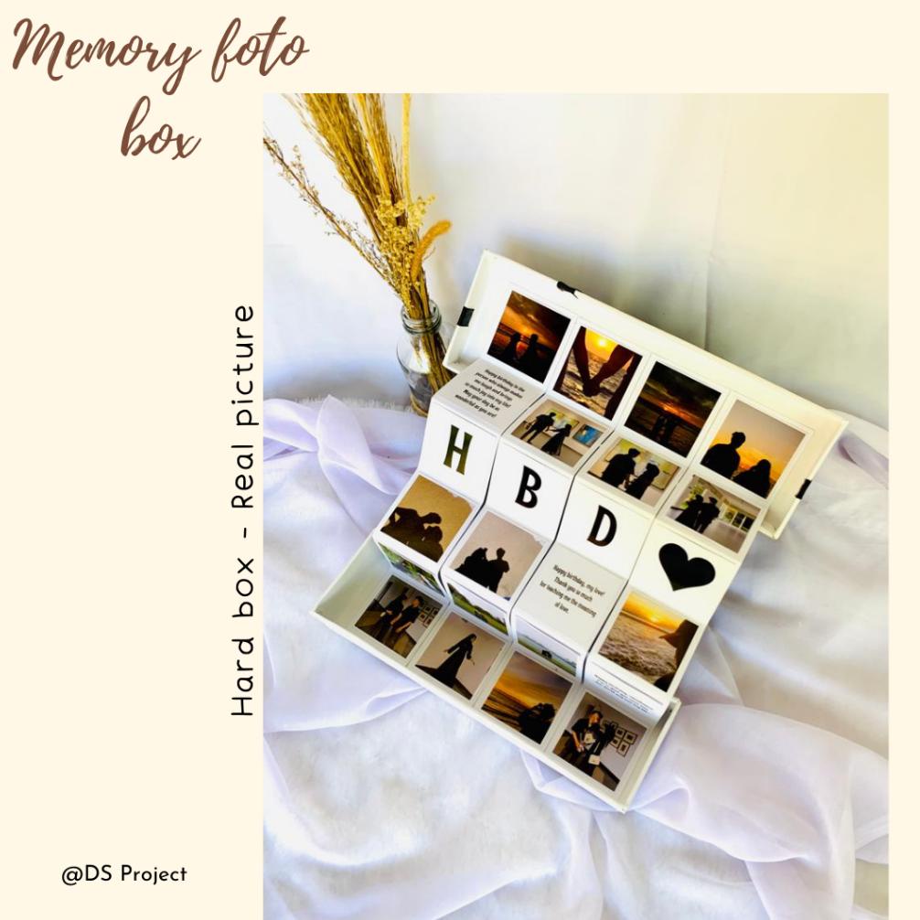 Bisa COD Gift Memory Foto Box / Gift Ultah / Hadiah Ulang Tahun Sahabat / Kado Ulang Tahun Pacar Cowok Cewek Original