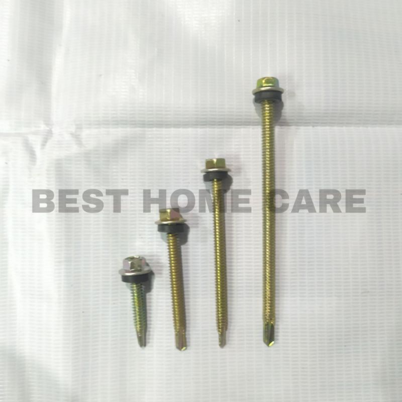 Sekrup Roofing Baja Ringan Spandek / Asbes (3cm, 5cm, 7cm, 10cm)