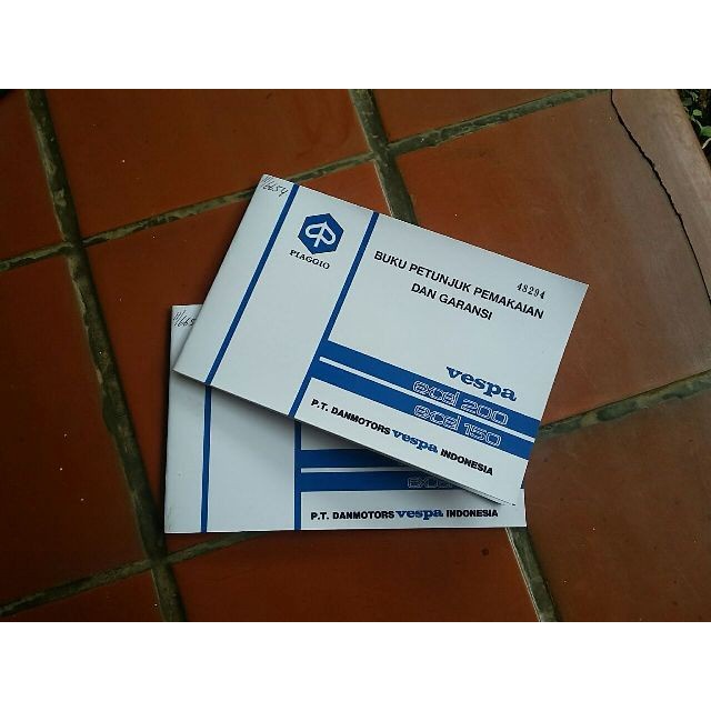 Terbaru Manual Book - Vespa Excel 200 - 150 Promo Terlaris
