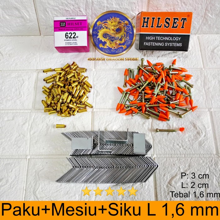 Paku Ramset Gun + Mesiu Ramset Gun HILSET + siku L