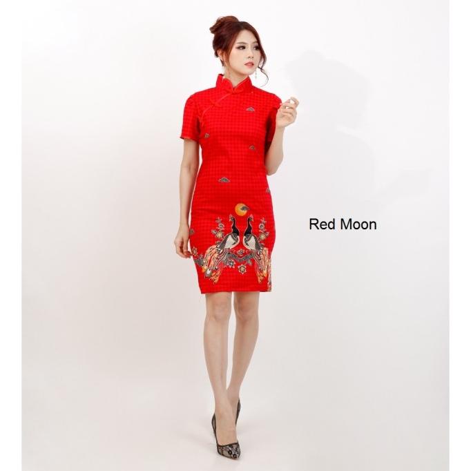 Baju Imlek/Dress Imlek/Cheongsam/Fashion Wanita/Murah/Baju Merah/Imlek