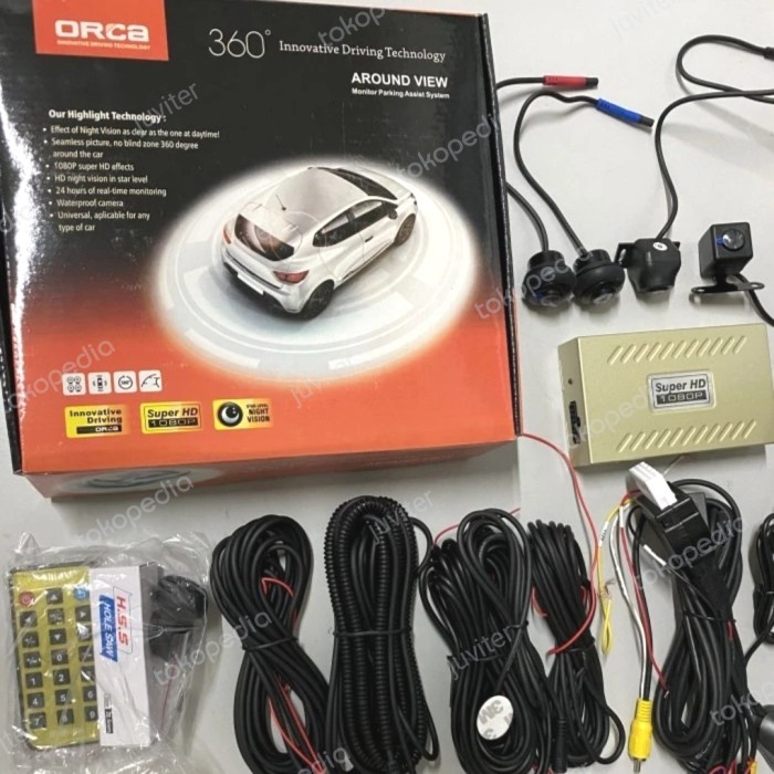 ✅New Ori Kamera 360 Derajat Mobil Bird View Orca Terbaru