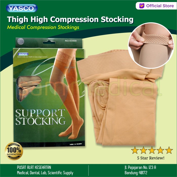 YASCO THIGH HIGH COMPRESSION STOCKING