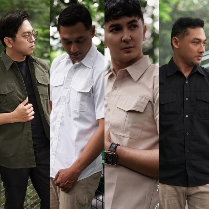 Kemeja Tactical Kemeja Taktikal Pdl Pns Putih Lengan Pendek Tebal