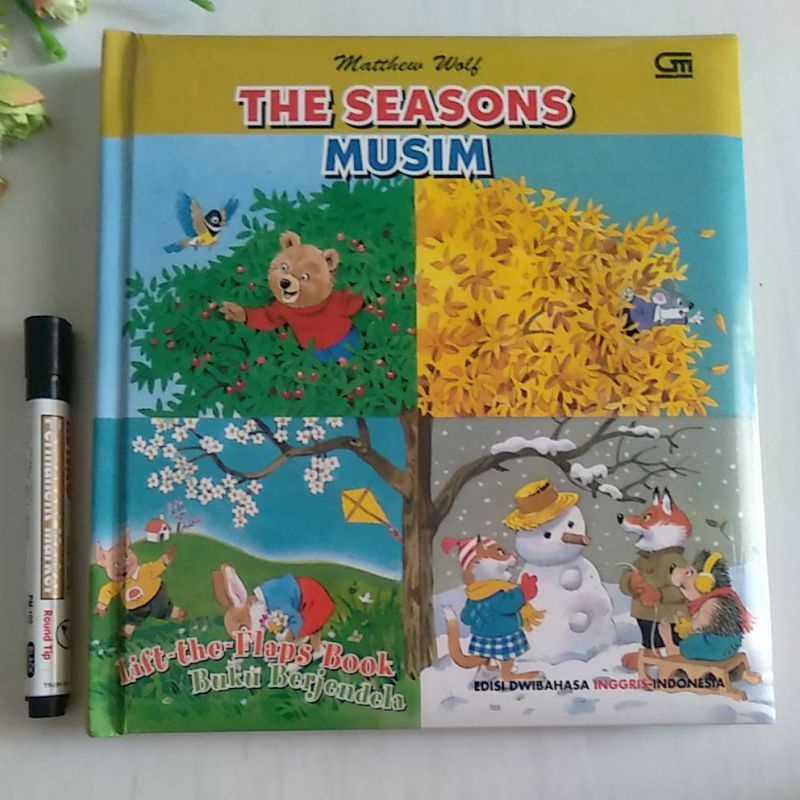 buku Lift the Flaps Matthew wolf prelove the seasons Musim
