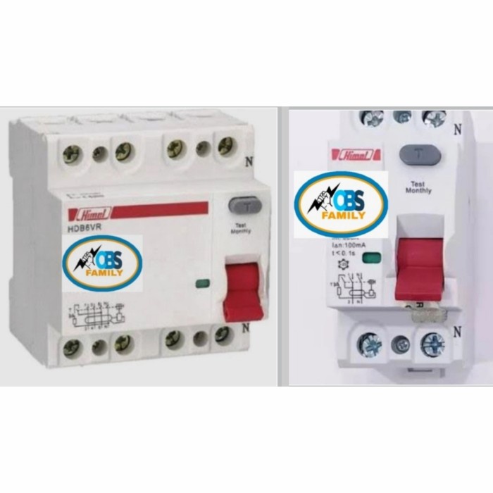 [New] Himel Rccb 3PN 63Ampere 30Ma Hdb6Vr463Sc / Elcb 4Pole 63Ampere 30Ma Terbaru