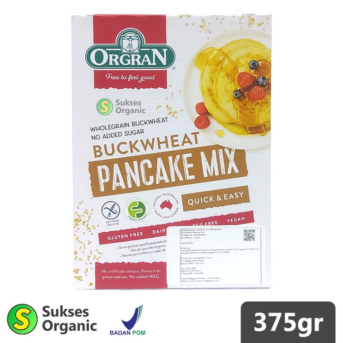 

Disc!! BUCKWHEAT PANCAKE Mix Gluten Free ORGRAN 375gr