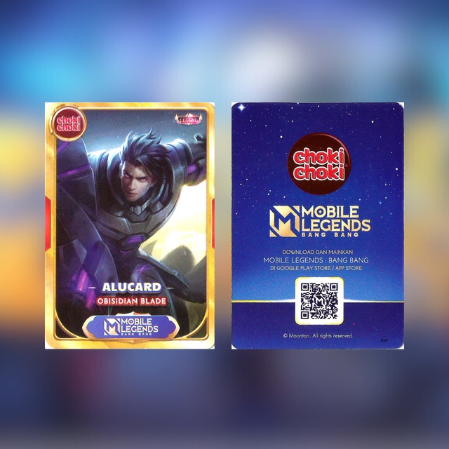 Kartu Mobile Legends Choki Choki Alucard Obsidian Blade