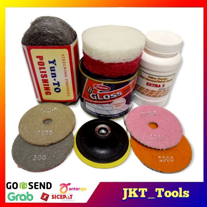 JM- Paket Poles Meja - untuk mesin gerinda 4"